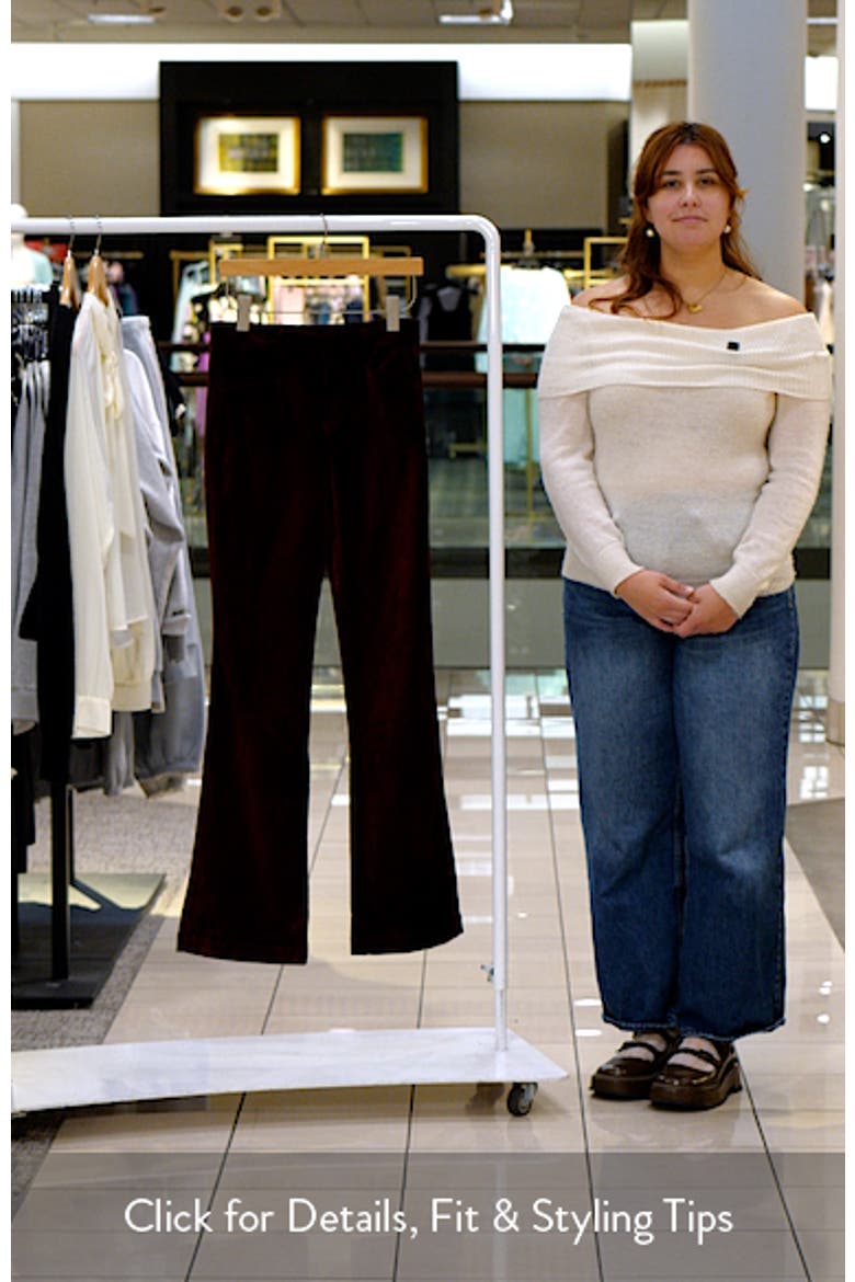 Laurel Canyon High Waist Bootcut Velvet Pants video