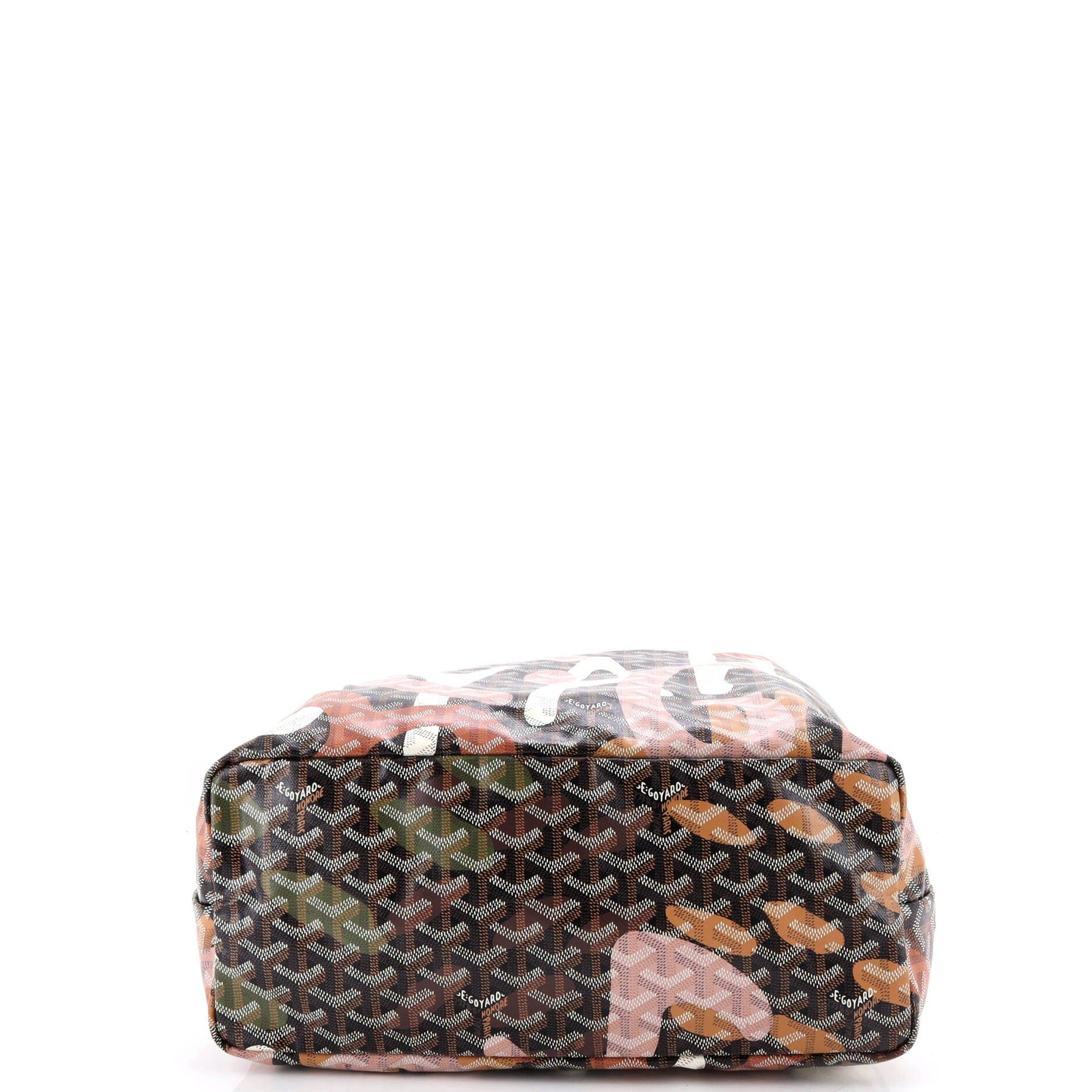 Saint Louis Tote Lettres Camouflage Coated Canvas PM, Alternate, color, Black