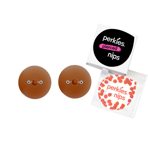 Perkies Pierced Pierced Nips in Dark Nude  product