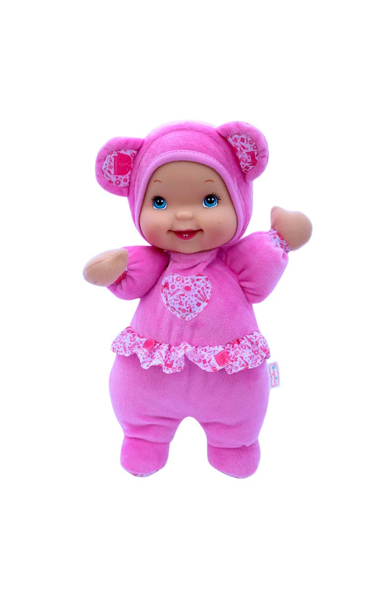 Baby
s First Love Bear Doll Pink Fleece Outfit, 3Mo+, Main, color, Multicolored