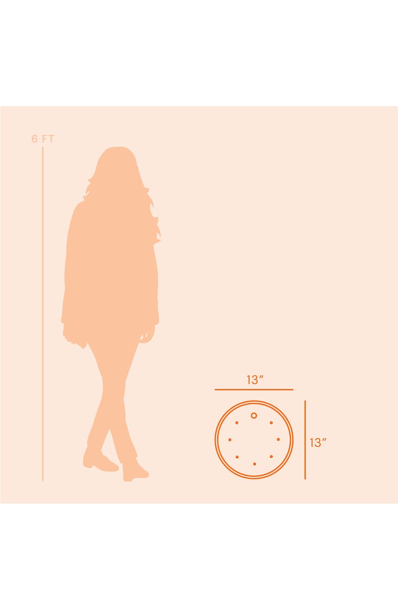 Bloem Ups A Daisy Round Planter Lift Insert 13 Inch Orange, Alternate, color, Orange