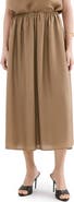 MANGO Gathered A-Line Midi Skirt