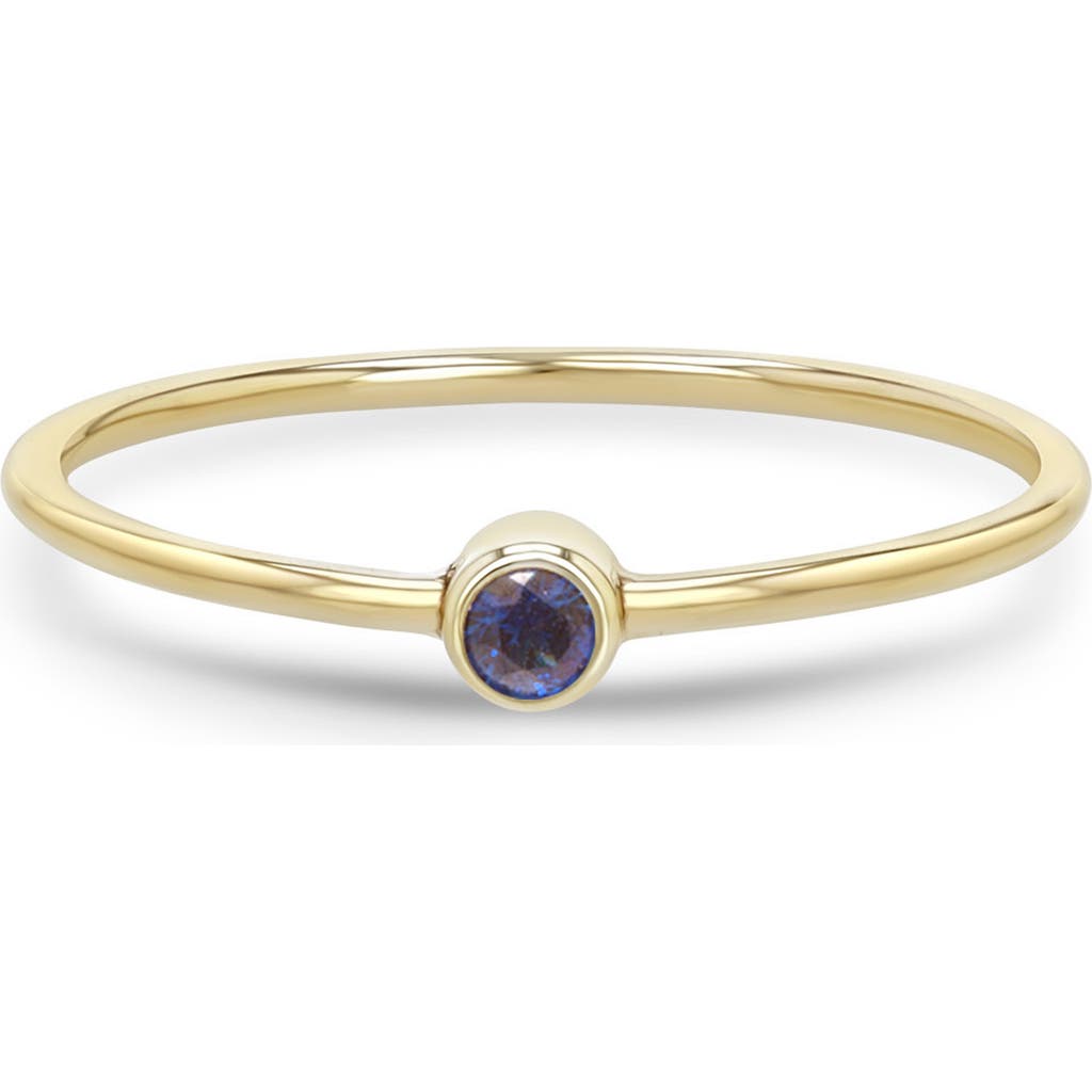Zoë Chicco Opal Stacking Ring In Gold