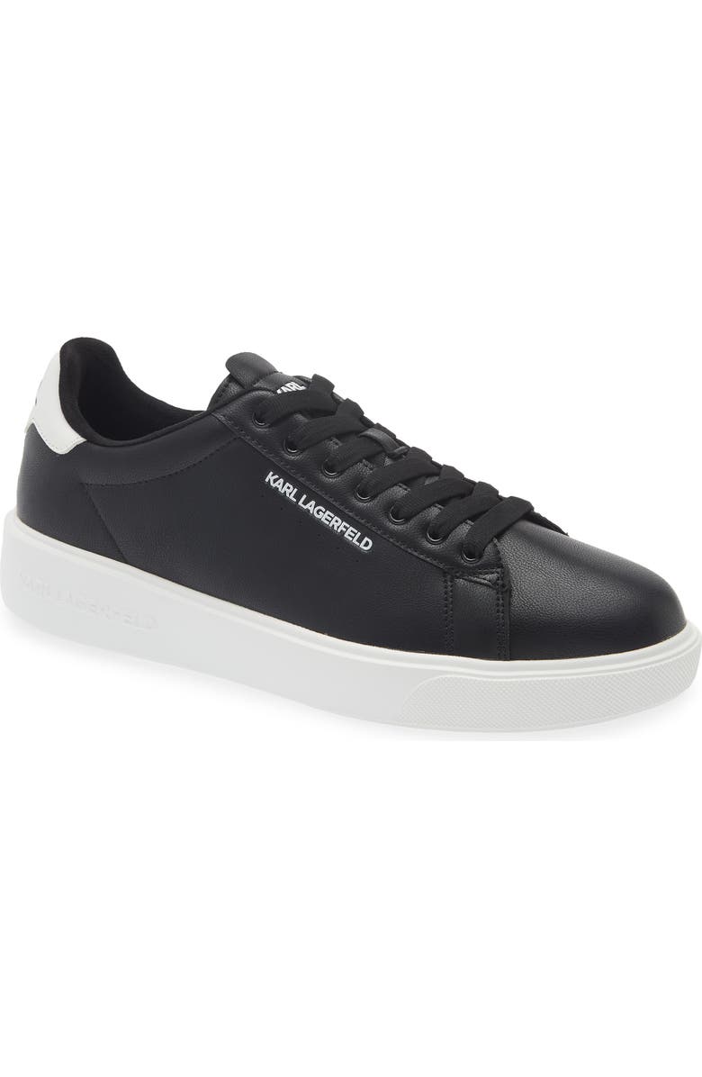 KARL LAGERFELD PARIS Plain Toe Sneaker, Main, color, Black