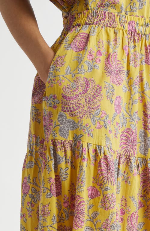 Mille Paola Floral Print Tie Waist Maxi Skirt