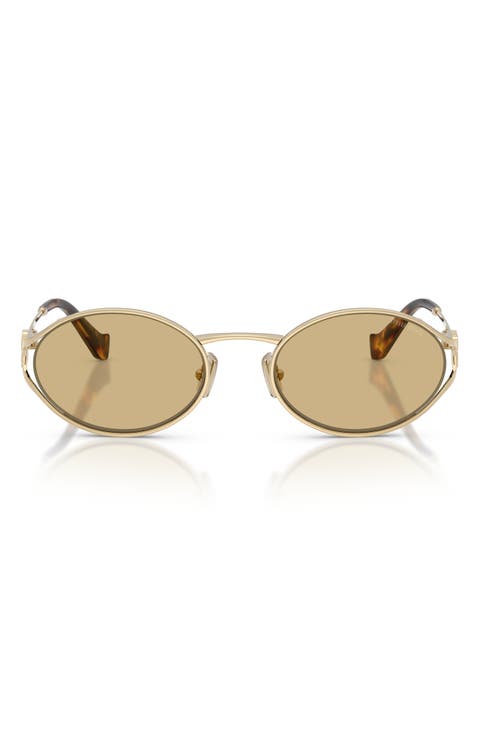 54mm Gradient Oval Sunglasses