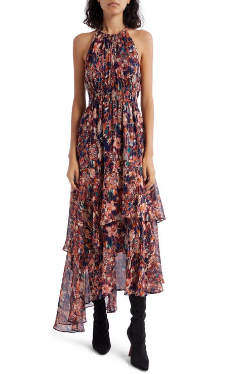 Elaine Tiered Silk Blend Dress