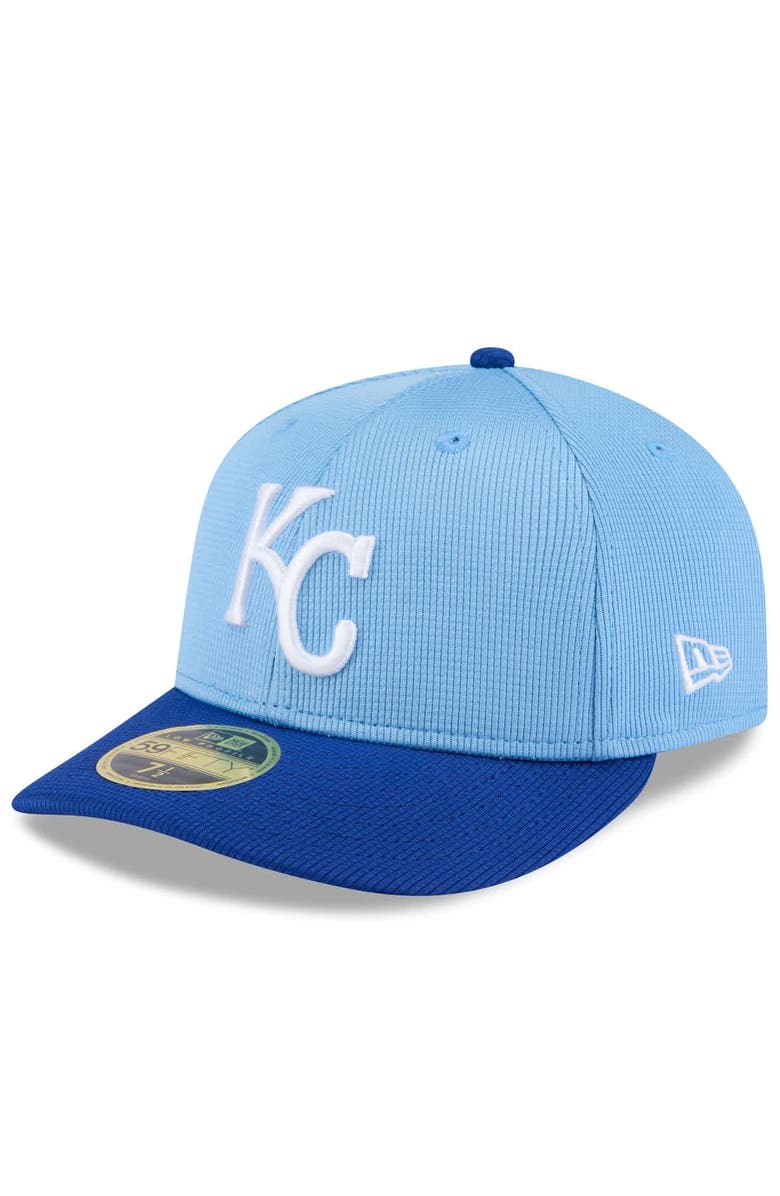 New Era Men's New Era  Light Blue/Royal Kansas City Royals 2025 Spring Training Low Profile 59FIFTY Fitted Hat, Alternate, color, 