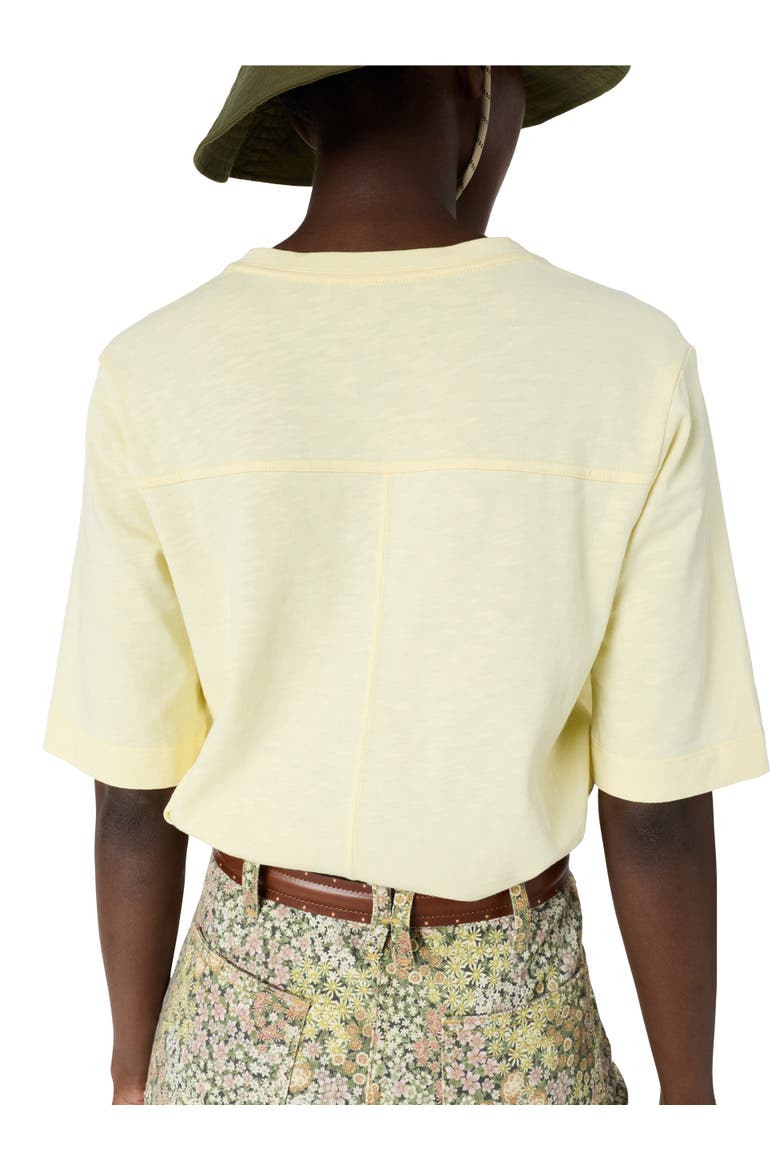 Marisa V-Neck Short Sleeve T-Shirt, Alternate, color, Yellow
