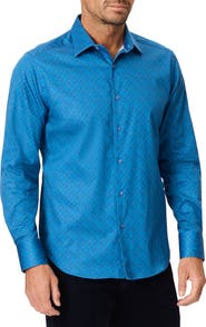 Robert Graham Dimella Long Sleeve Geometric Jacquard Shirt