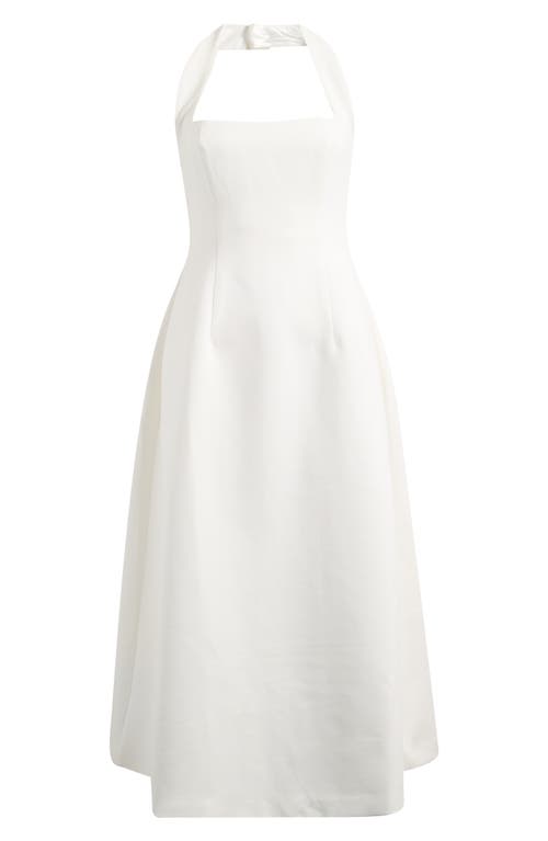 Odd Muse Halter Midi Dress In White