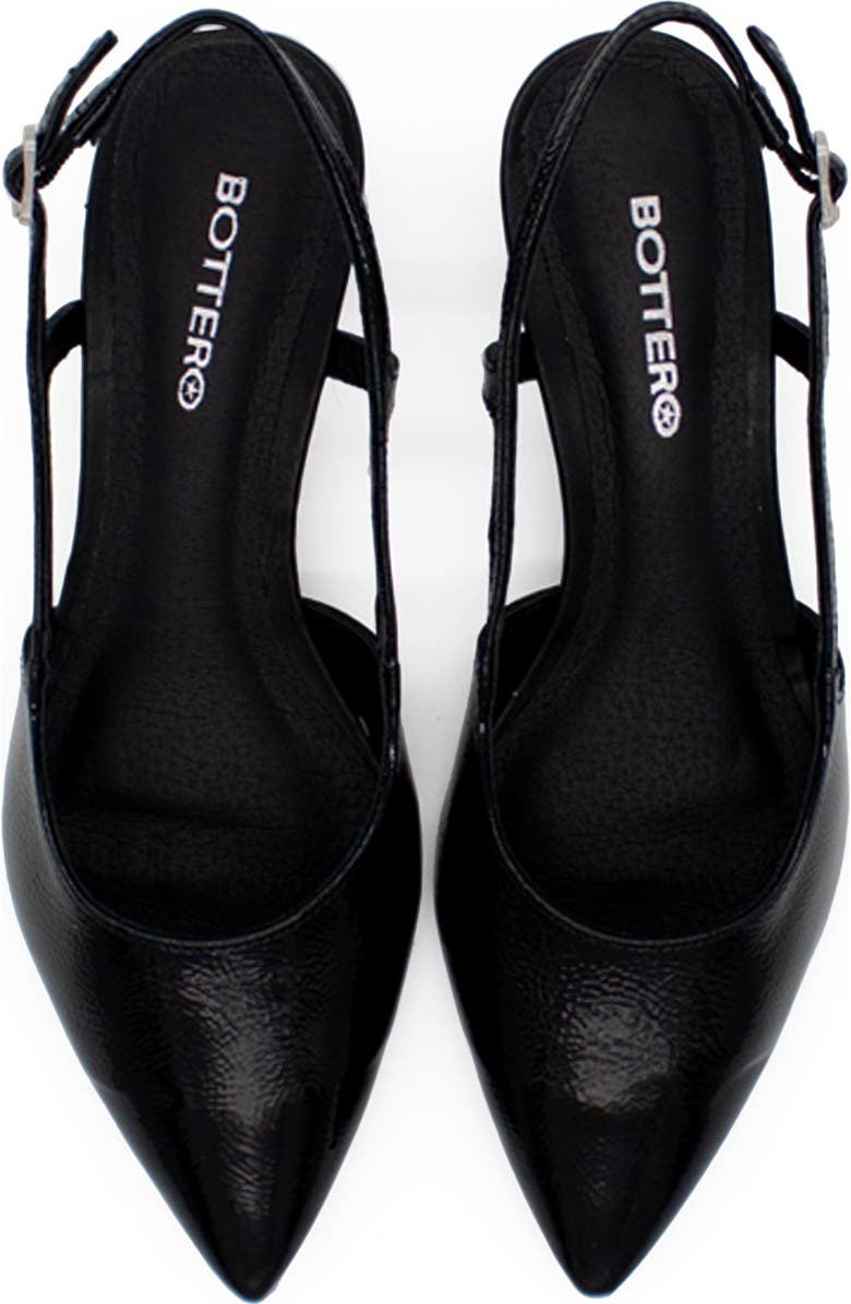 Bottero Botolivia Legacy Pointed Toe Slingback Pump, Alternate, color, Preto