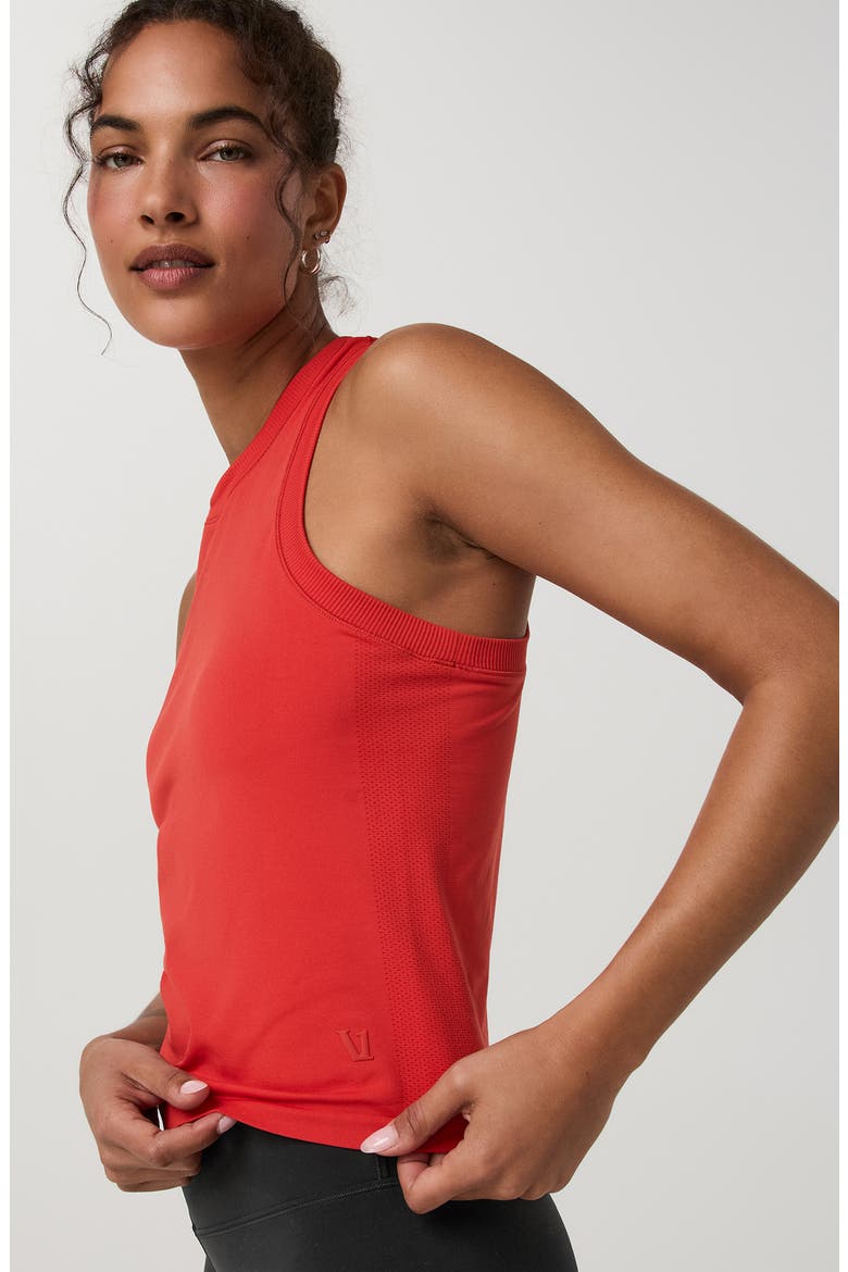 Surge Seamless Performance Tank, Alternate, color, CRIMSON