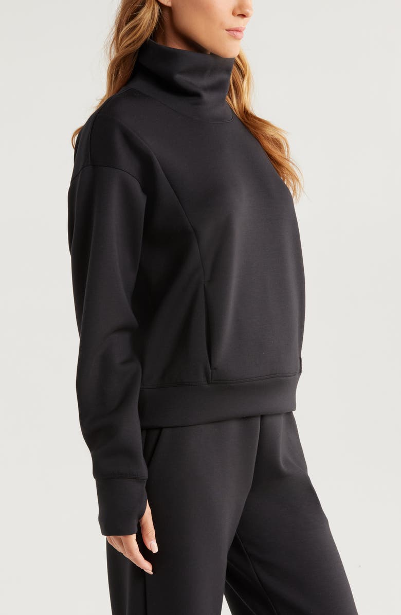 Zella Luxe Funnel Neck Top, Alternate, color,