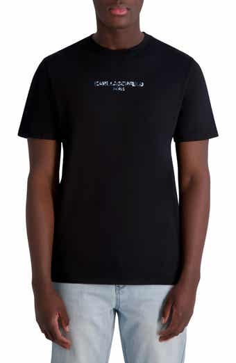 KARL LAGERFELD PARIS Camo Logo Graphic T-Shirt