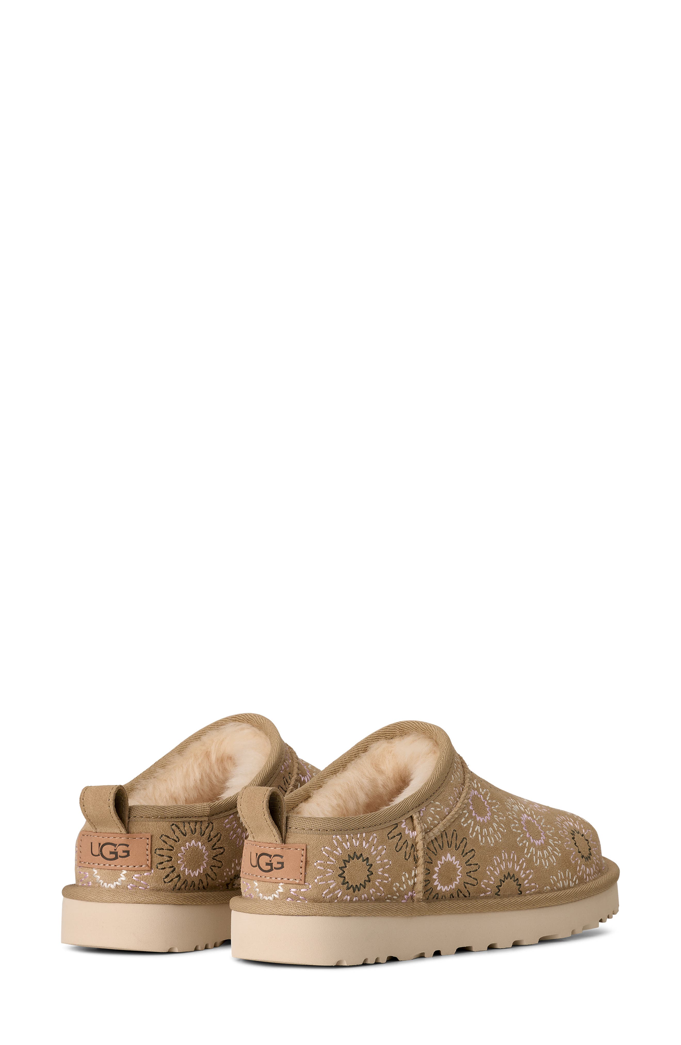 UGG<sup>®</sup> Classic Micro Genuine Shearling Lined Slip-On, Alternate, color, Mustard Seed