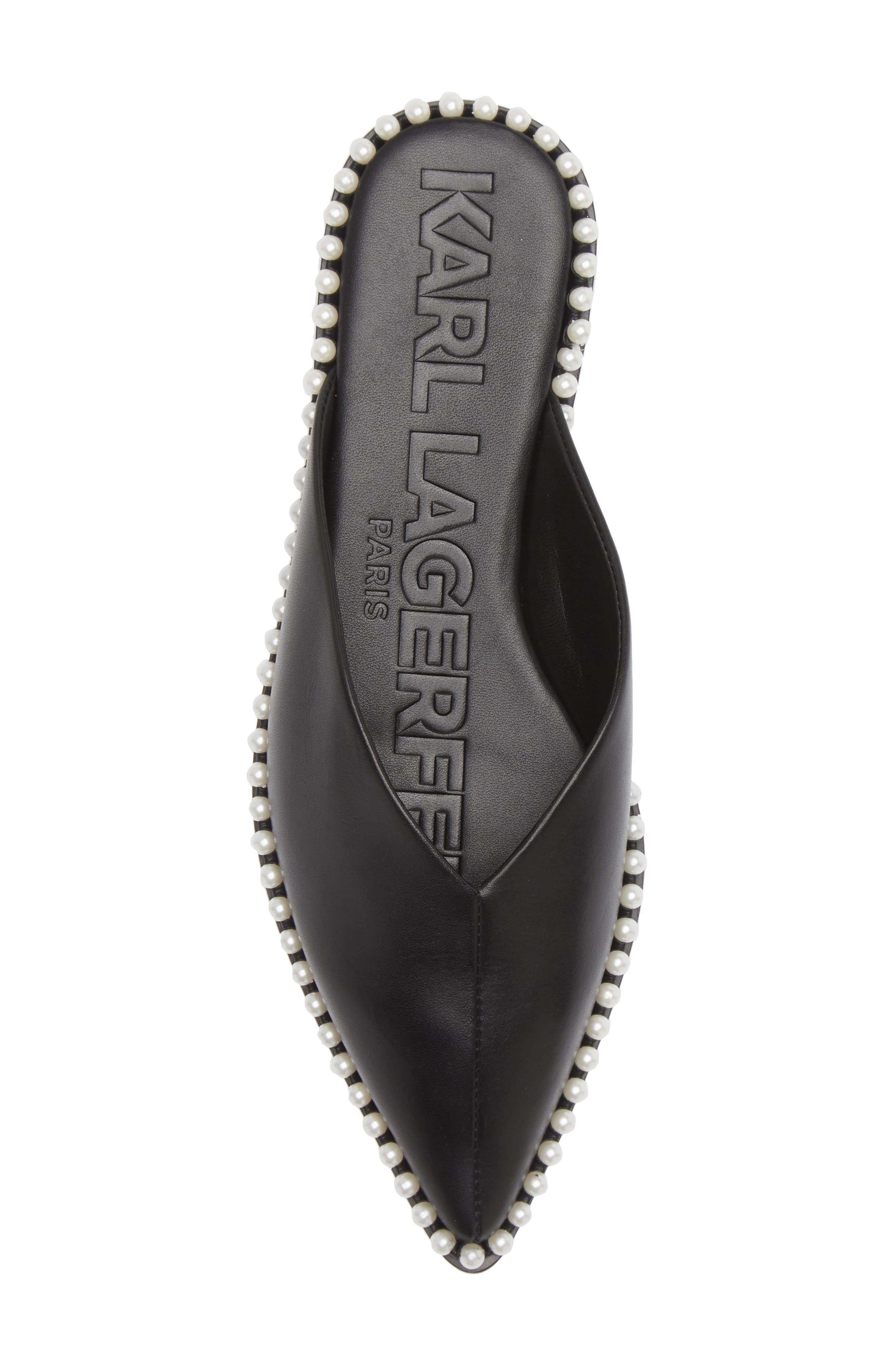 KARL LAGERFELD PARIS Vyra Mule, Alternate, color, Black