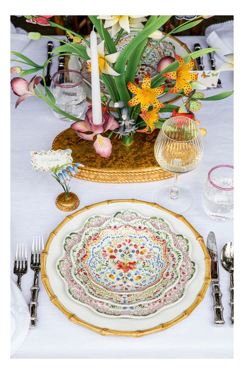 Juliska Meadow Walk Bluebell Place Card Holder, Alternate, color, Chambray