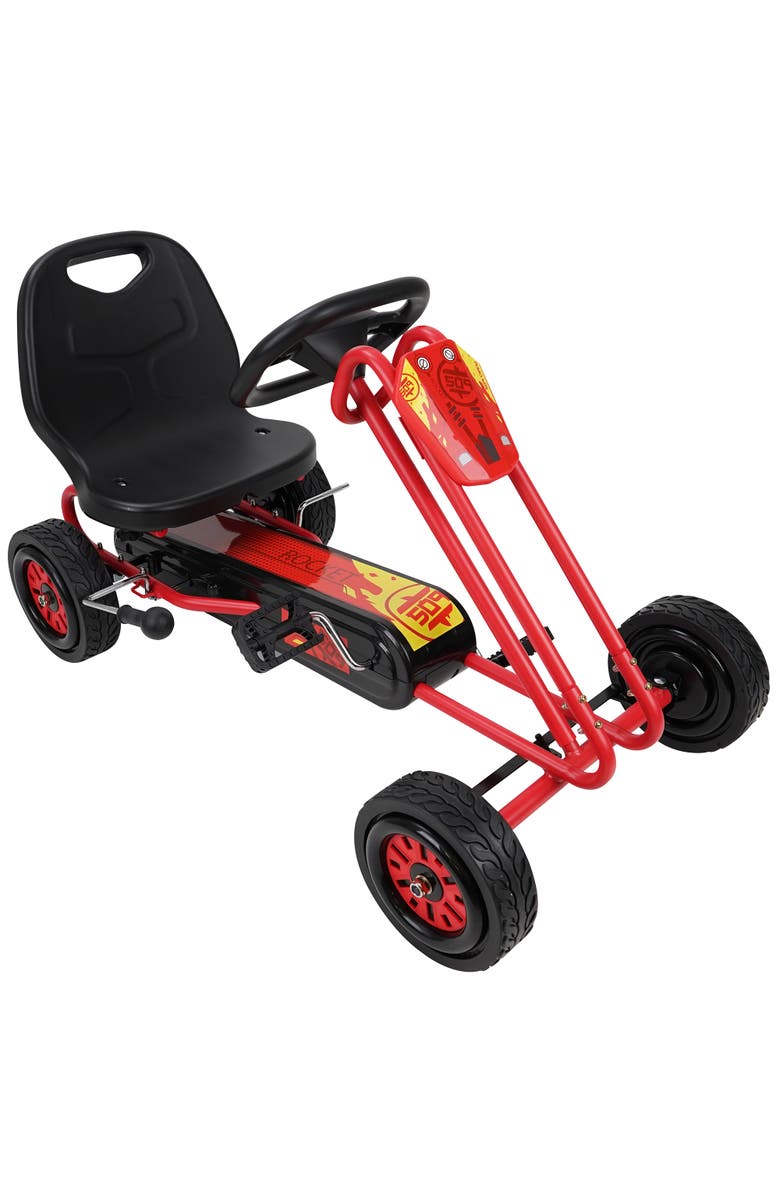 509 Rocket Pedal Go Kart W/ Ergonomic Adjustable Seat 
Sharp Handling, Red, Alternate, color, Red