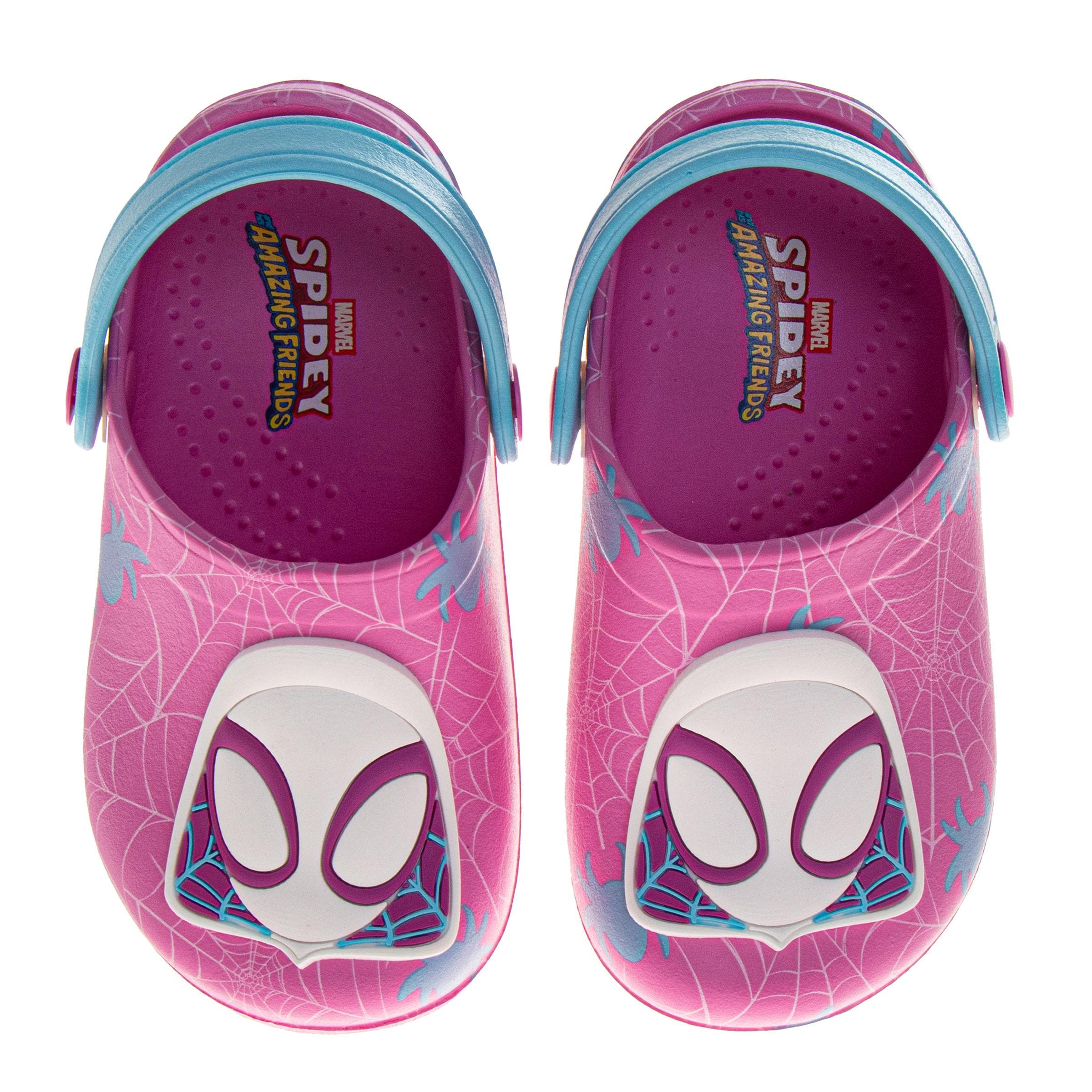 Spider-Man Spider Clogs, Alternate, color, Pink Blue