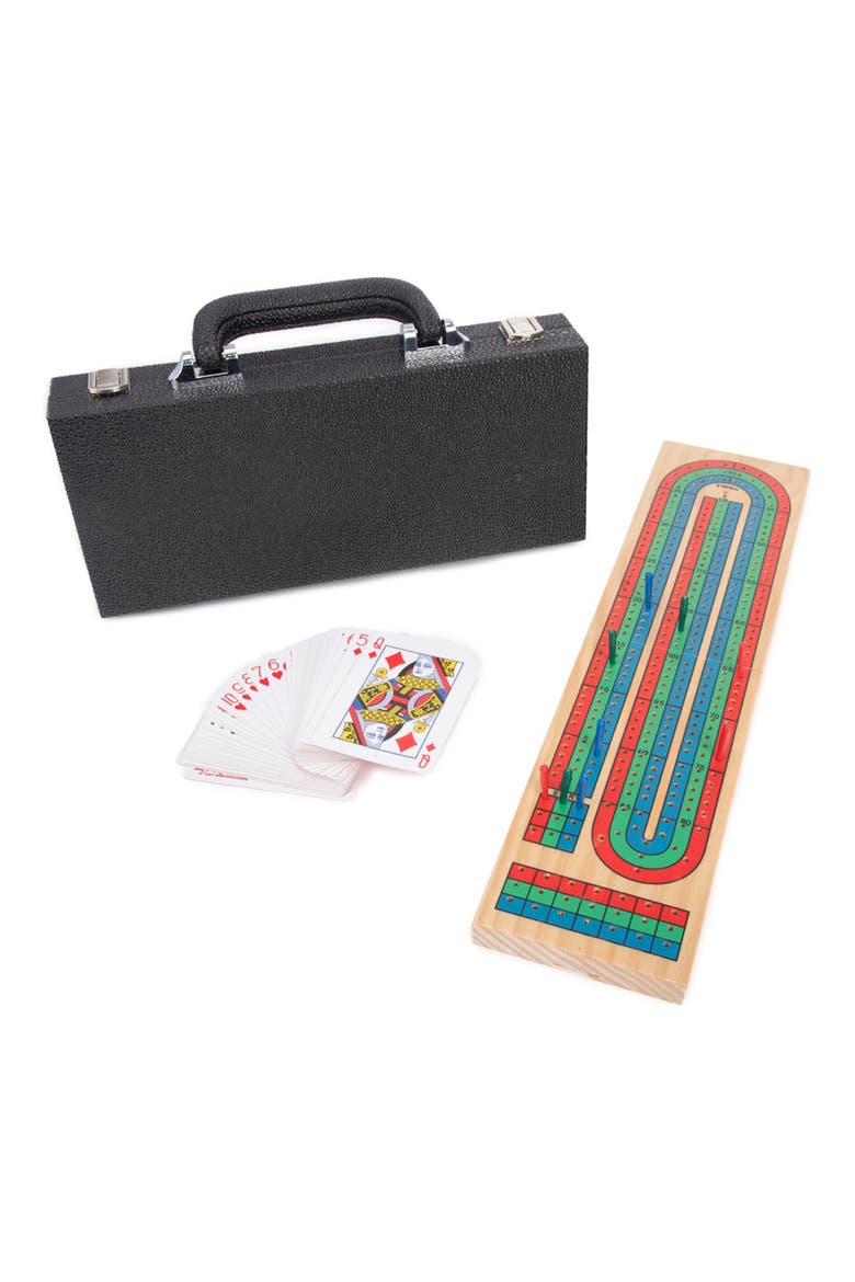 Onyx Travel Cribbage Set, Main, color, BLACK