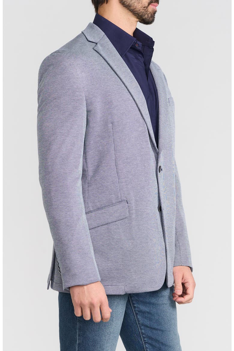 Textured Knit Sport Coat, Alternate, color, NAVY