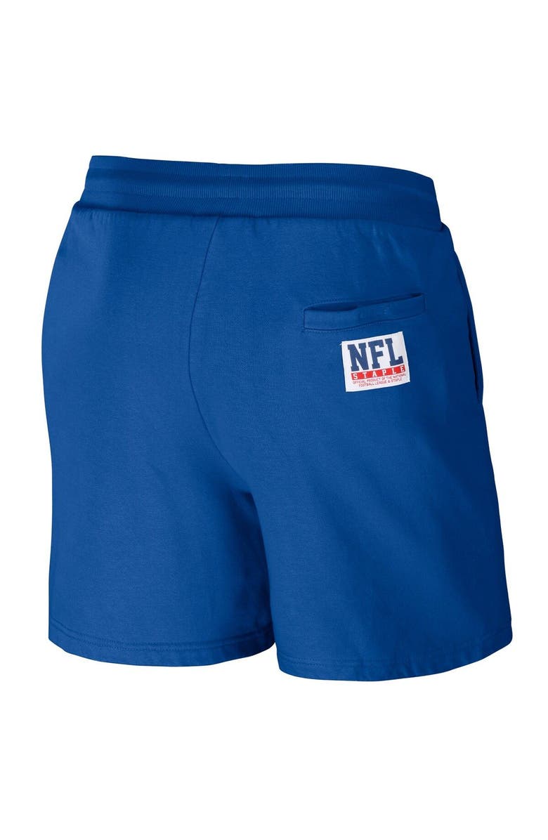 STAPLE Men's NFL x Staple Royal Los Angeles Rams Throwback Vintage Wash Fleece Shorts, Alternate, color, Royal