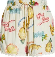 SUGARLIPS Zio Paradise Print Drawstring Shorts