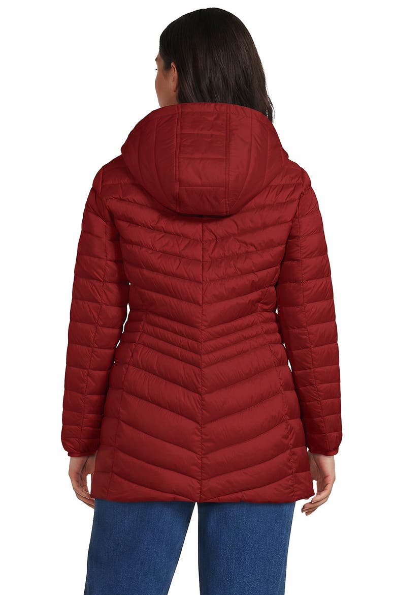 Plus Size Wanderweight Packable Down Long Jacket, Alternate, color, Russet Clay