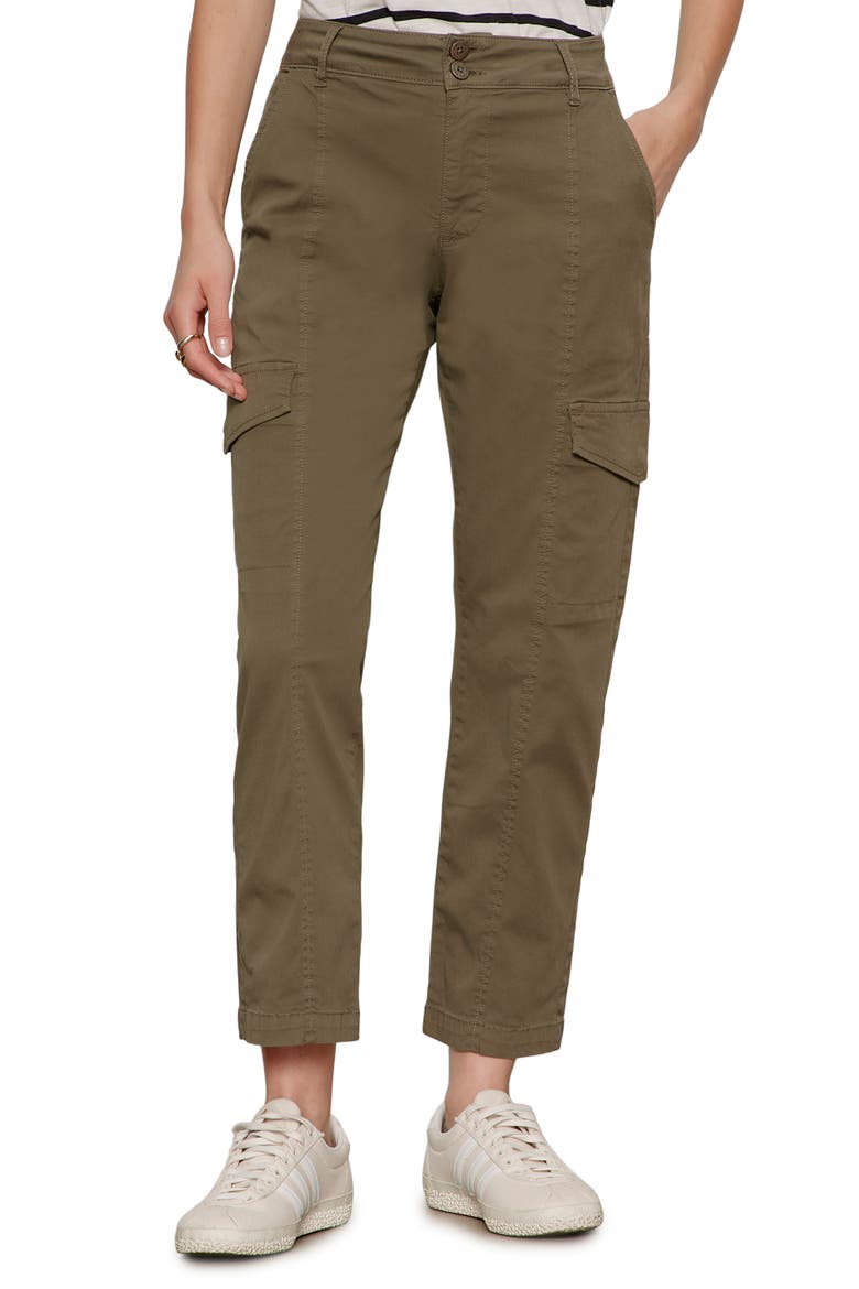 Rebel Ankle Straight Leg Cargo Pants, Main, color, FATIGUE GREEN