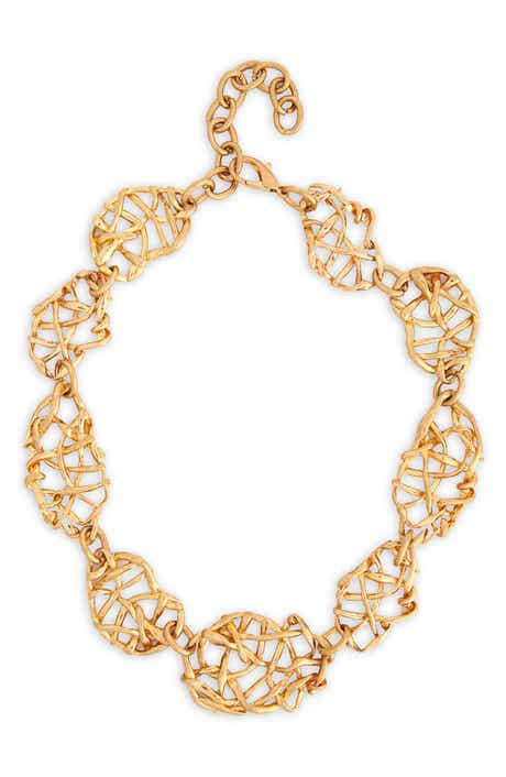 SAACHI Interwoven Oval Link Necklace