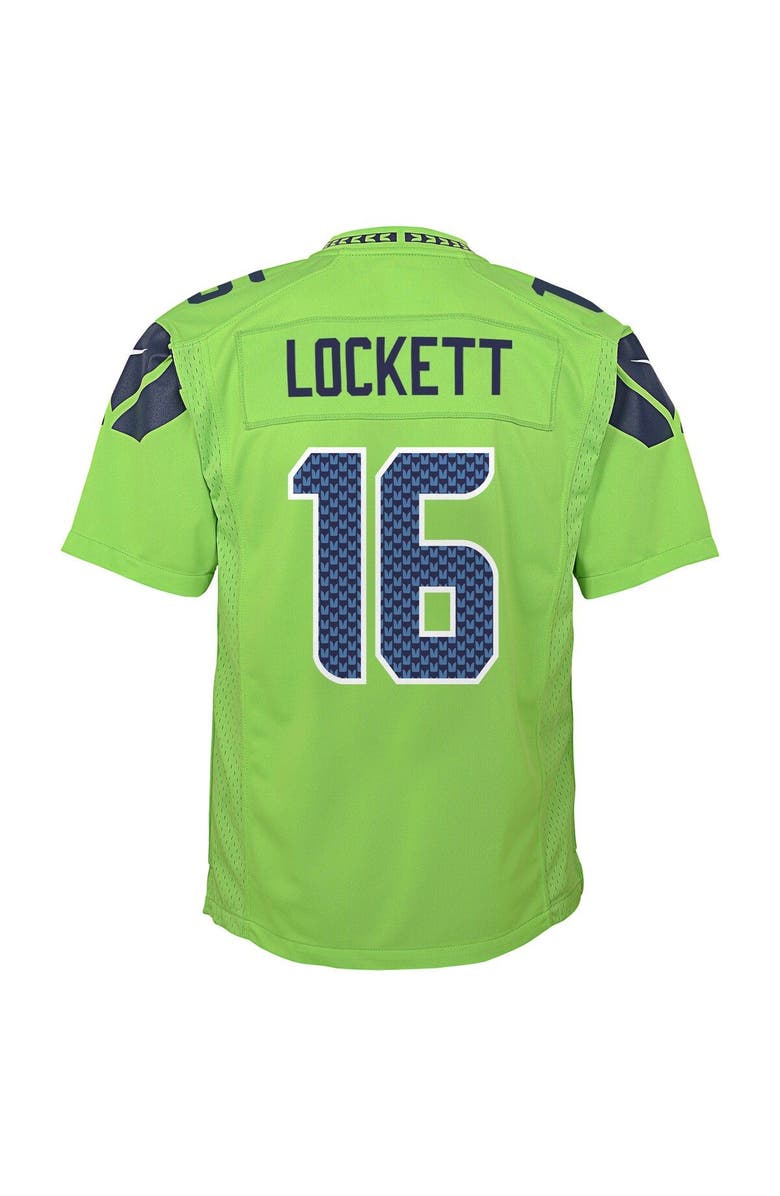 Nike Youth Nike Tyler Lockett Neon Green Seattle Seahawks Game Jersey, Alternate, color, 