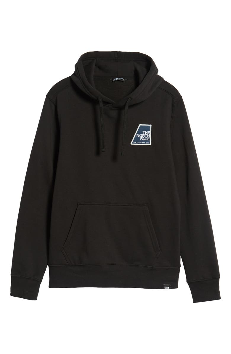 The North Face Logo Patch Pullover Hoodie, Alternate, color,
