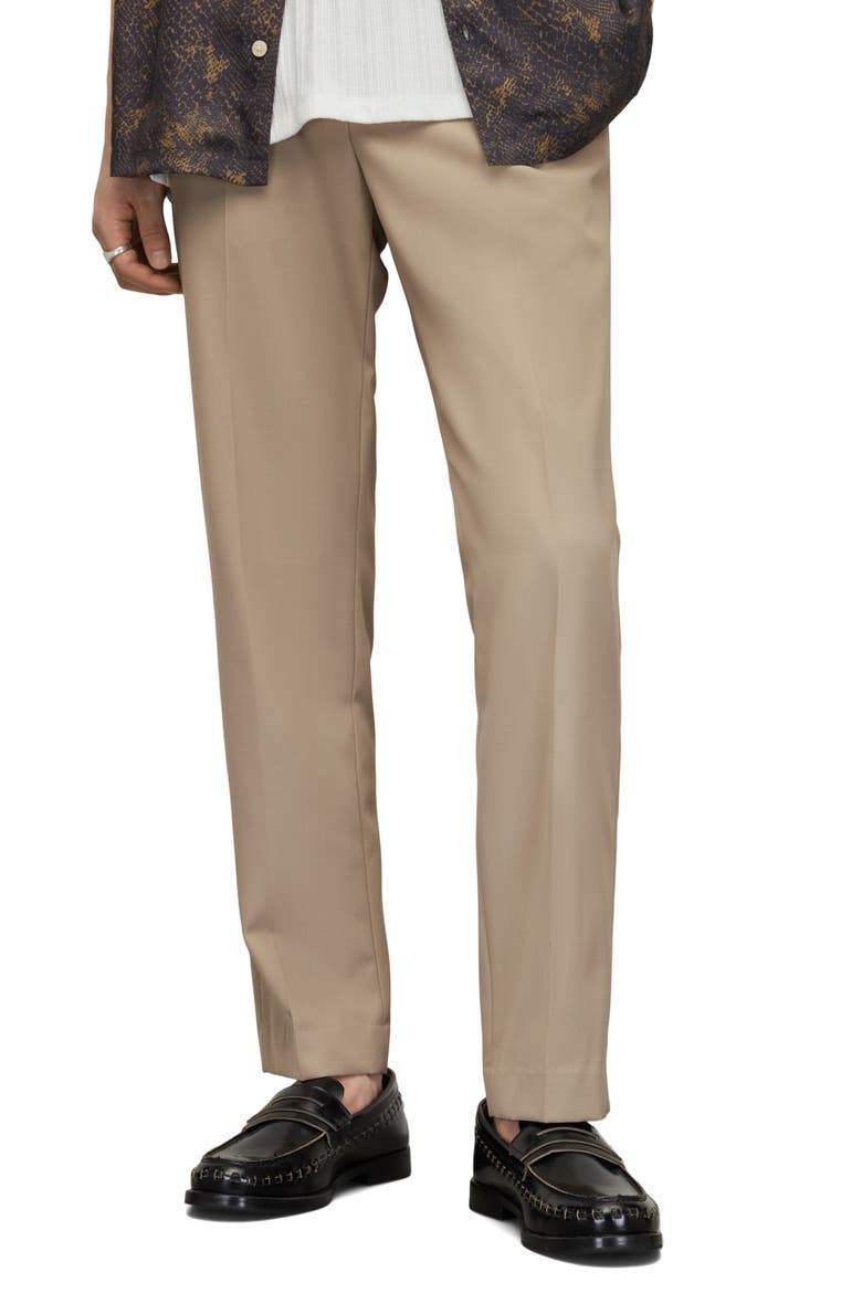 Talia Wool Blend Trousers, Main, color, FAWN BEIGE