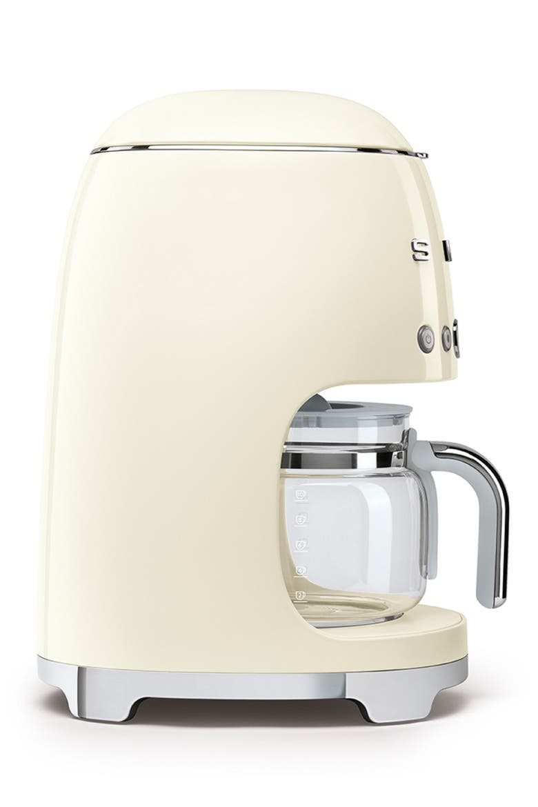 '50s Retro Style 10-Cup Drip Coffeemaker, Alternate, color, CREAM