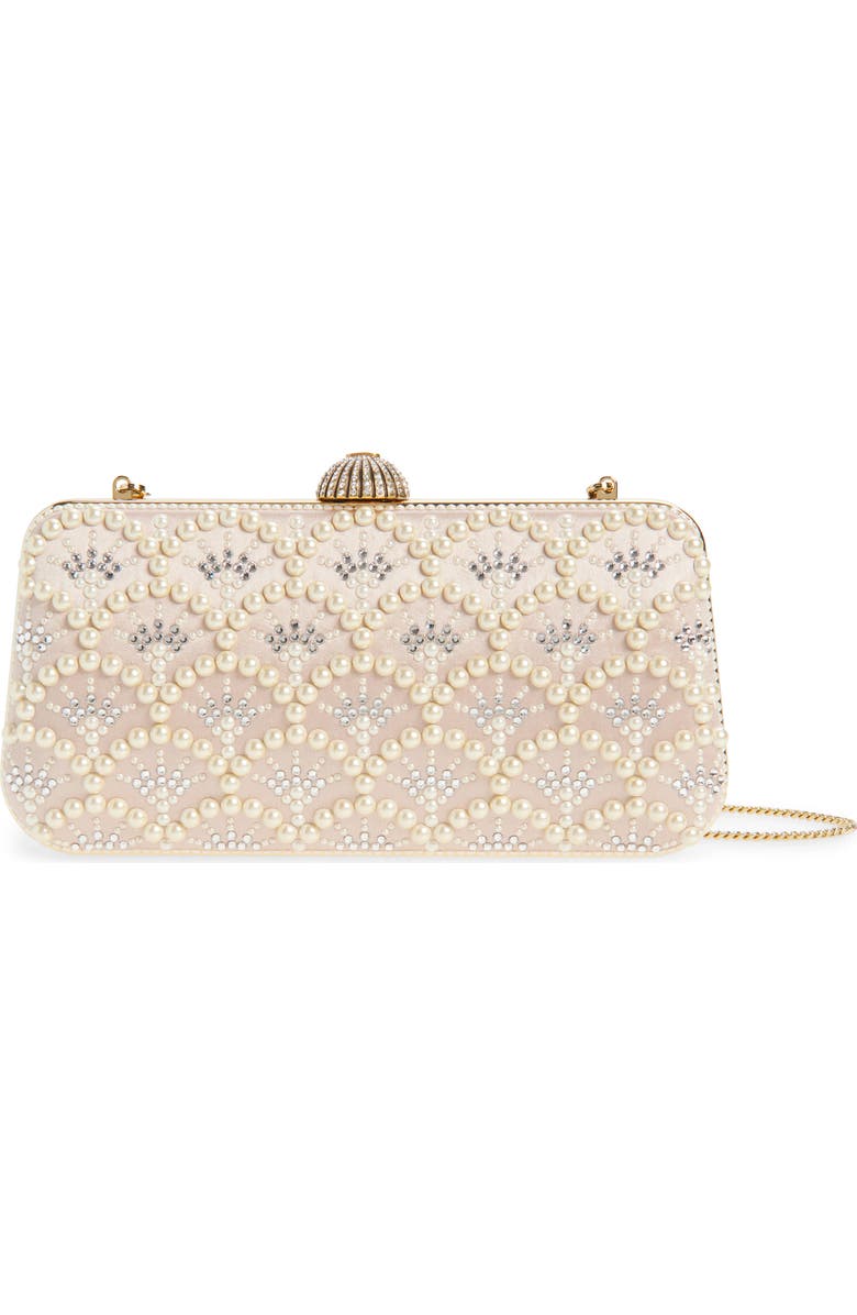 Valentino Garavani Carry Secrets Minaudière Clutch, Main, color, Ivory Multi