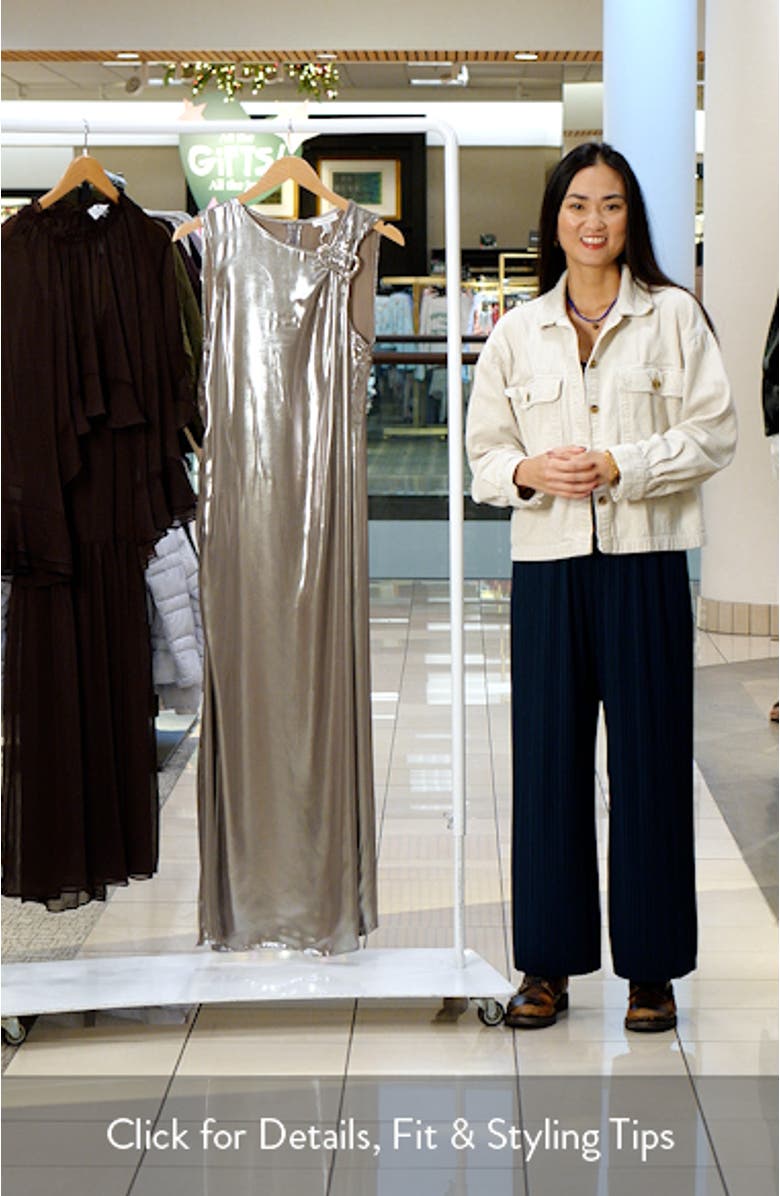 Metallic Hardware Maxi Dress, sales video thumbnail