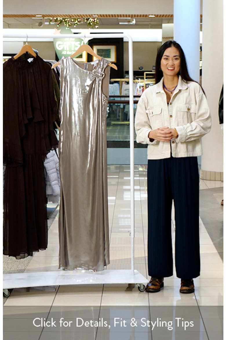 Metallic Hardware Maxi Dress video