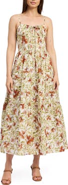 En Saison Alexane Floral Cotton Maxi Dress