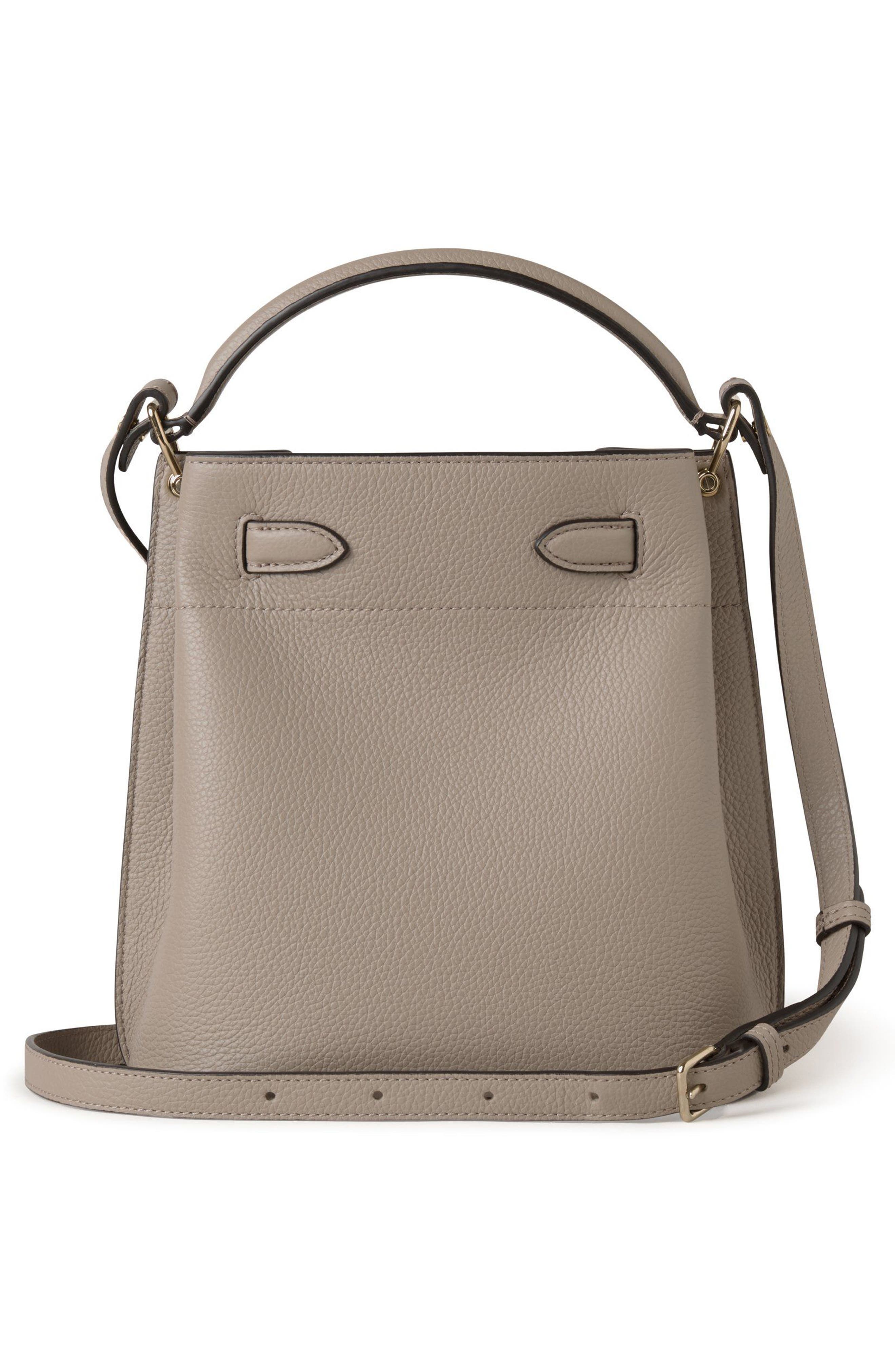 Mulberry Islington Leather Bucket Bag, Alternate, color, Cashmere Taupe
