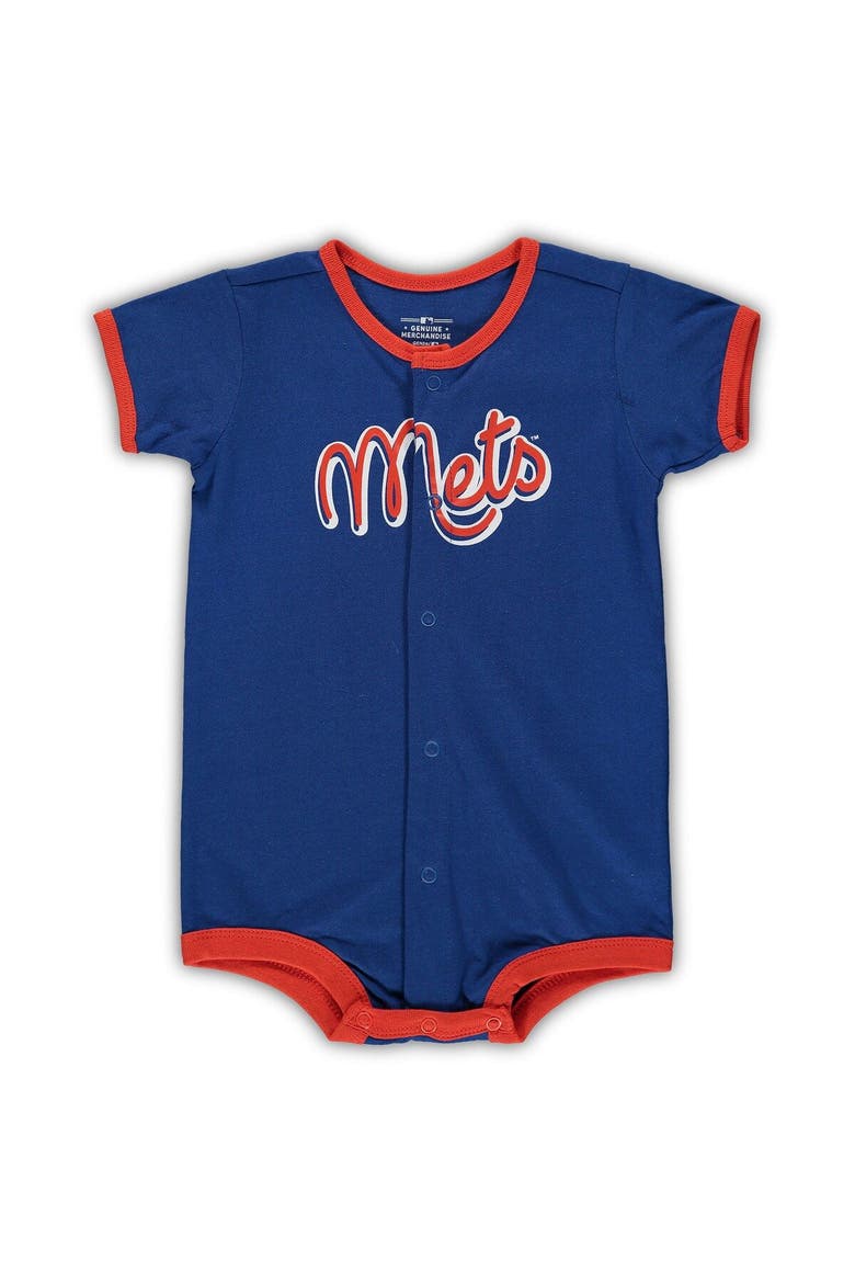 Infant Royal New York Mets Power Hitter Romper, Main, color, Royal
