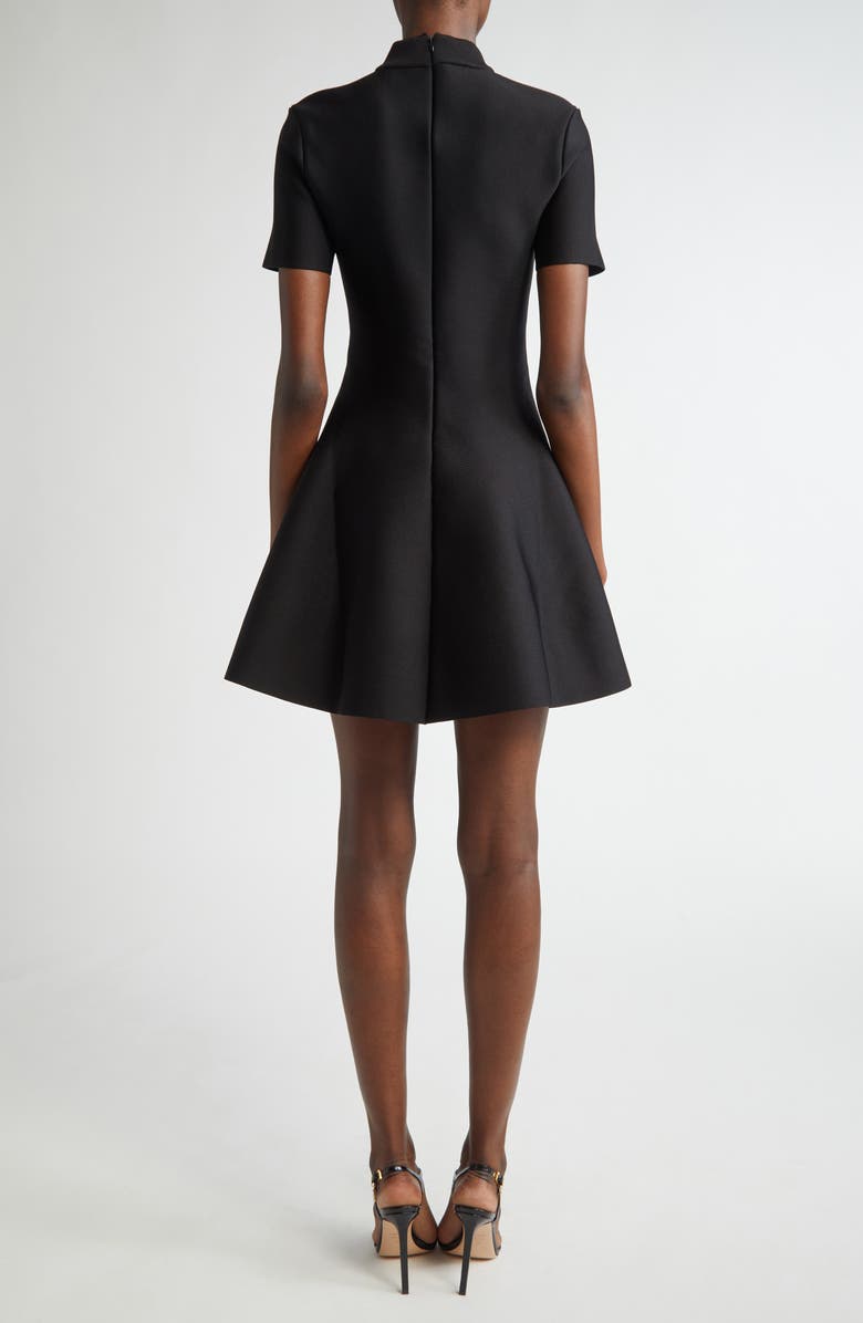 TOM FORD Short Sleeve Skater Dress, Alternate, color, Lb999 Black