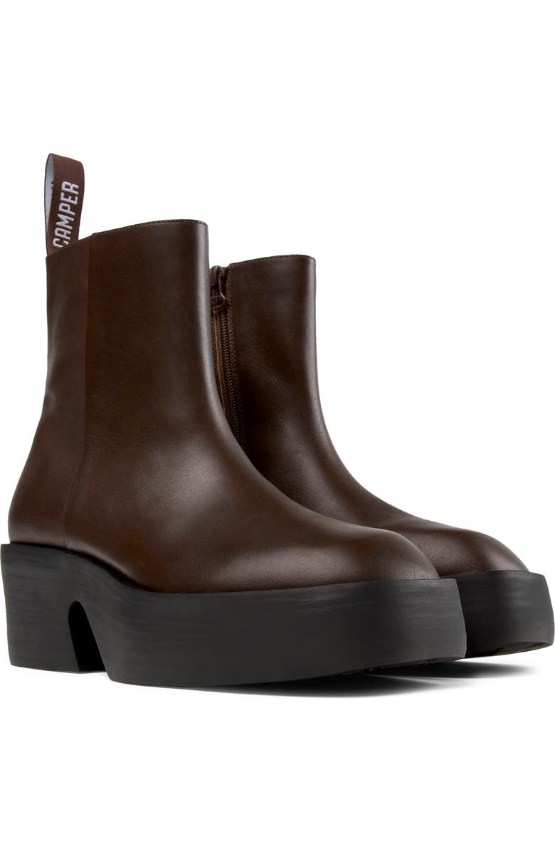 Camper Billie Platform Bootie, Main, color, Brown
