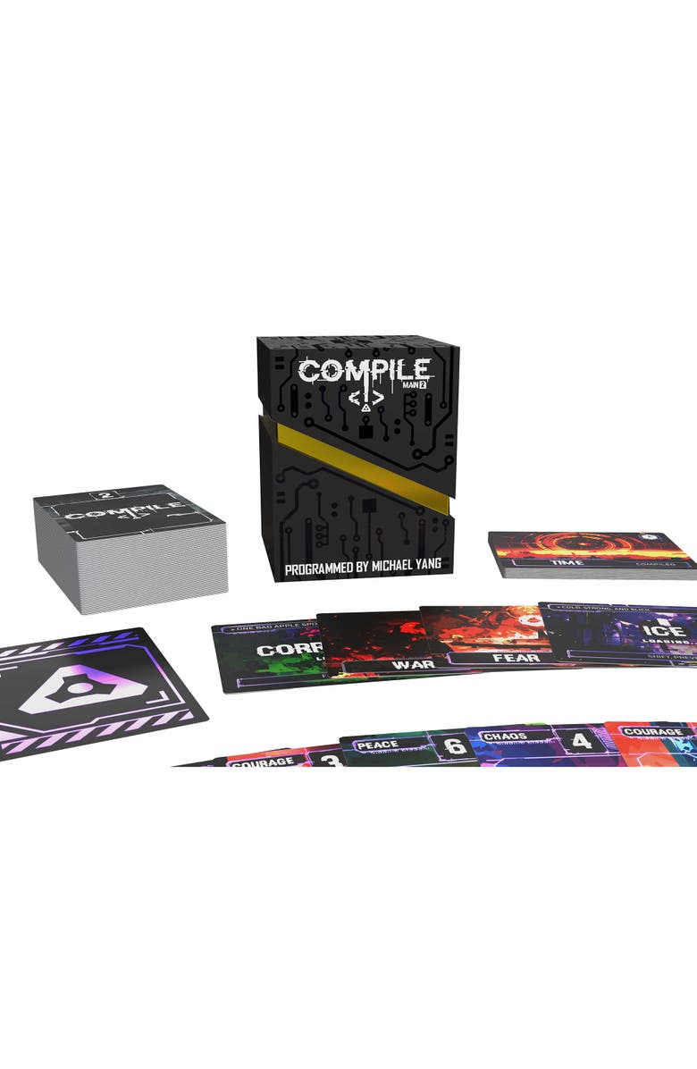 Greater Than Games Compile Main 2 Area Control Strategy Card Game, Alternate, color, Multicolored