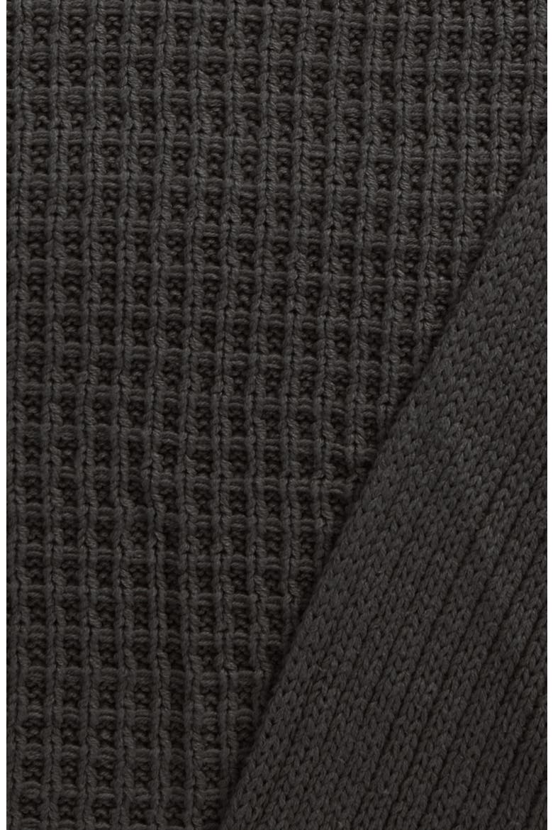 Reversible Knit Blanket, Alternate, color, BLACK RAVEN