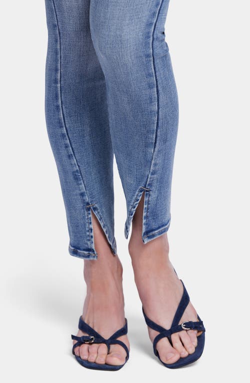 Nydj Ami High Rise Ankle Slit Skinny Jeans In Sandybeach