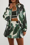 Beach Riot Casen Palm Print Performance Jacket
