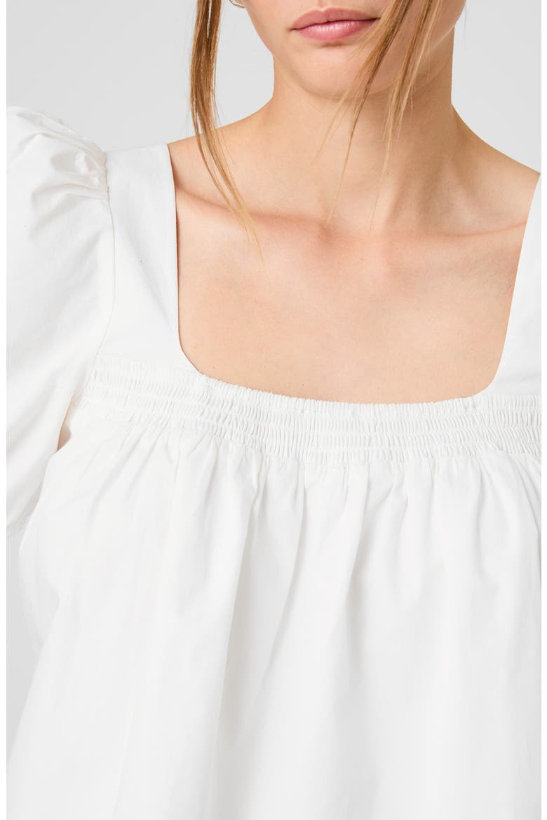Cambria Cotton Puff Sleeve Top, Alternate, color, SUMMER WHITE