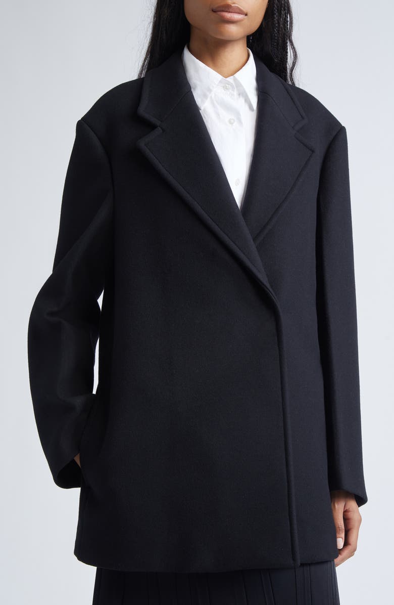 Jil Sander Boxy Wool Blazer, Alternate, color, Black