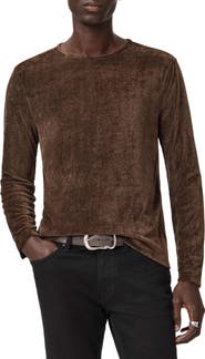 John Varvatos Sandro Long Sleeve Velvet Top
